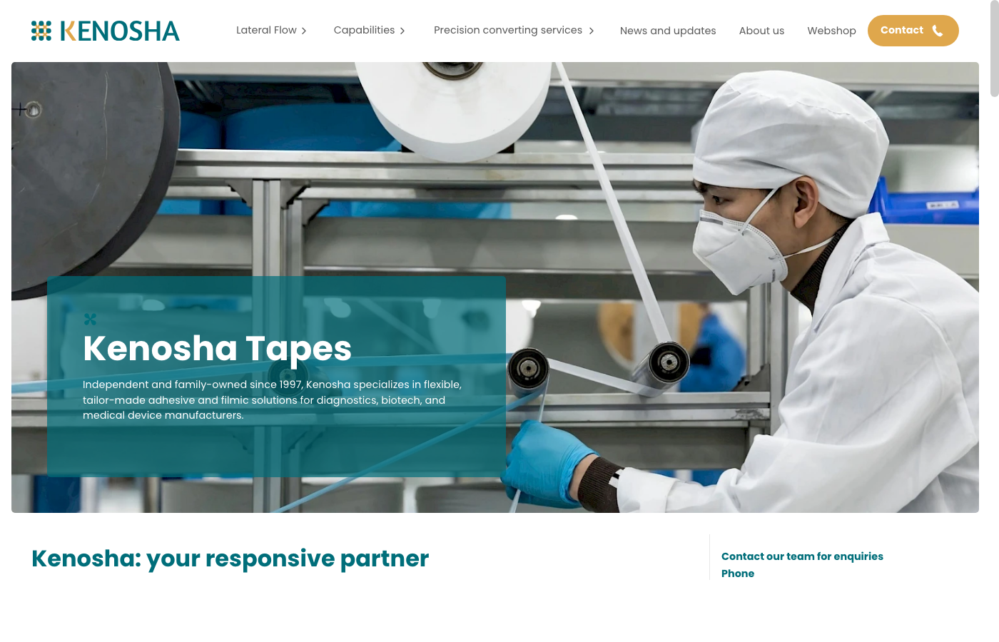 Kenosha manufacturing diagnostics website